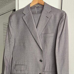 Gemeli Mens Suit (Silver/Grey) Made in Italy